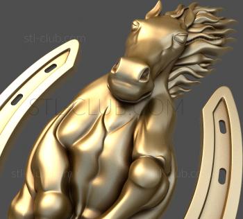 3D model Horse and horseshoe (STL)